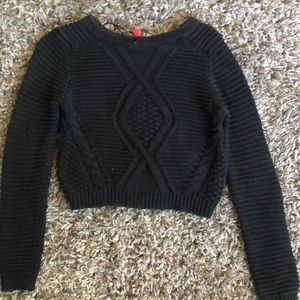 Cropped Black Sweater